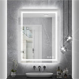 Modern Luxury LED Mirror with Defogger 600*800mm Double LED V767-XMR-C28-168-AU