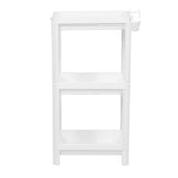 Bathroom Tower Shelf Plastic Freestanding Storage Rack Organizer Multifunctional Shelving Unit for V1294-YM0706-3112230061612