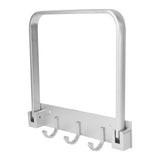 Collapsible Bathroom Rack with Row Hooks Multifunctional WallMounted Towel Shelf Holder for Home V1294-YM0901-3112210064511