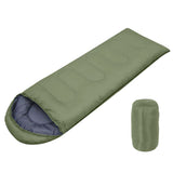 210 x 75cm Dark Green Portable Envelope Camping Sleeping Bag 1.3kg Thickened Warm Sleeping Bag with V888-ELOSUNG52296