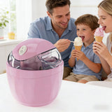 Home-use Mini Automatic Ice Cream Maker - Compact DIY Ice Cream Machine for Family Fun, Safe V1369-AZ3-W-23921