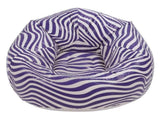 Inflatable Chair PVC Wave Strip Pattern Ergonomic Desig Minimalism Inflatable Beanbag Chair Blue V1294-YM0901-3116240034711