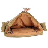 Canvas Crossbody Bag Messenger Bag Vintage Military Leather Canvas Laptop Bag / Messenger V1370-AZ4-06749