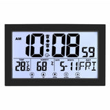 Auto Set Digital Wall Clock Battery Operated,Desk Clocks with Temperature,Humidity Display Digital V1189-WXFWAL-20260319-01142