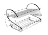 Dish Rack 2 Tier Bowl Dish Drainer Neat Organization Rust Prevention Kitchen Drying Rack Cutting V1294-YM0706-3118230219712