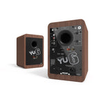 Kanto YU6 200W Powered Bookshelf Speakers with Bluetooth and Phono Preamp - Pair, Walnut with S6 V398-KO-YU6WALNUT-S6