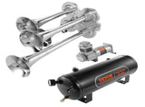 Train Horns Kit, 4 Trumpet Air Horn Kit, 150dB Train Horns for Pickup Trucks, 12V 160 psi Air V952-QLBYCQGTZ12VB362GV9