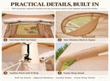 Weisshorn Inflatable Camping Tent Dual End Doors Arched Windows 300x400cm XFSK-KH-DD-DW