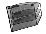 3-Pocket Mesh Hanging Wall File Organizer Rack for Office, Home, School - Folder Storage Solution V1369-AZ3-W-20519