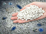 Ceramic Media for Rock Tumbling, 0.88lbs/400g Reusable Non-Abrasive Cylinder Pellets, 0.63" x 0.31" V1192-AZ-W-18105