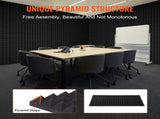 Acoustic Foam Panels 4 Pack 48 x 24 x 2 in for Studio Wall and Ceiling V952-FZZSPMBHSL48R56X0V0