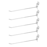 50Pcs Supermarket Shelf Hook Iron Strong Wear Resistant Flat Tip Peg Board Hook Slatwall Hanger V1294-YM0521-3114230037411