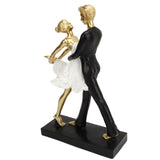 Romantic Couple Dancing Sculpture Decoration Resin Elegant Couple Ballet Dancer Statue Figurine V1294-YM0706-3115230054811