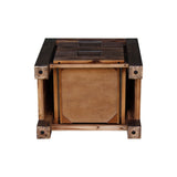 Bedside Table 2 drawers Night Stand Solid Wood Acacia Storage in Chocolate Colour V43-BST-NOW-CHK