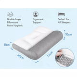 Ergonomic Cervical Pillow Contour Orthopedic Neck Pain Adjustable Bed Pillow V201-W13213943