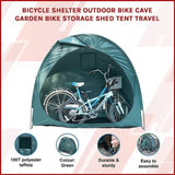 Bicycle Shelter Outdoor Bike Cave Garden Bike Storage Shed Tent Travel V63-837231