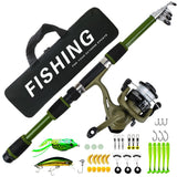 Outdoor lure fishing rod long throw fishing gear set V1363-OS-19-BLACK