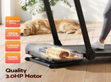 Everfit 3 in 1 Walking Pad Treadmill 20% Auto Incline Under Desk Foldable Treadmills for Home With TMILL-400H-AINC-BK