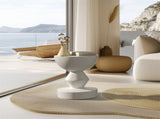 Stylish Lightweight Concrete Sofa Side Table Cement Bedside Table Outdoor Patio V767-JJ-ZZ1621