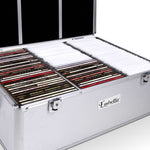 Embellir CD Case DVD Cases Storage Box 500 Discs Aluminium Case DVD Folders CASE-CD-500-SL