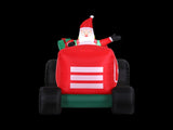 Jingle Jollys Christmas Inflatable Santa Truck 2.6M Length LED Decorations Illuminated XMAS-INF-SAN-TRUCK-9FT