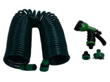 Coil Garden Water Hose 15m/49.2ft EVA 7 Modes Garden Telescopic Spring Tube for Watering Plants V1294-YM0523-3111220080211