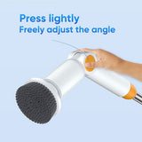 Electric Spin Scrubber with 8 Brush Heads Cordless Cleaning Brush Scrubber 3 Adjustable Handle IPX7 V1294-YM0901-H49040