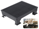 Adjustable Elevated Cat Litter Box Ramp, Non-Slip Litter Trapper Platform, PP Paw Comfort Toilet V1369-AZ3-W-08852