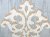 250TC Royal Damask Cotton Quilt Cover Set Queen V442-ATX-QUILTCS-ROYALDAMASK-GREY-QS