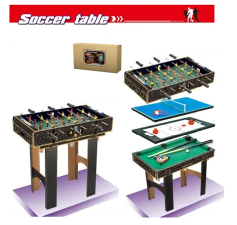 4 in 1 Soccer Table Foosball Pool Hockey Table Tennis for Kids 3+ V330-CREA1010899