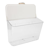 4L Wall Mounted Laundry Basket Dustproof Multifunction Wall Hanging Dirty Clothes Basket with Lid V1294-YM0901-3117240163411