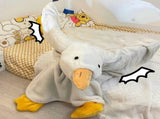 Goose Blanket Hoodie Onesie, Large Warm Wearable Flannel Blankets with Sleeves and Gooses Feet V1189-WXFWAL-20260319-00957