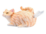 Cat Butt Holder - Orange Cat Square Box Cover- Cute Bathroom Accessories - Resin V1369-AZ3-W-04566
