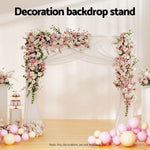 2M Backdrop Stand Wedding Background Decoration Party Flower Balloon Display Golden WESD-SQUA-2M-GD