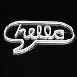 HELLO Letters LED Neon Light Wall Hanging Sign for Bar Bedroom Living Room V1294-YM0901-3119200023311