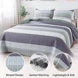 Ethereal Quilted Bedspread and Pillowcases Set: A Dreamy Addition to Your Home - Queen size V745-MAC080208Q13U