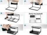 CARLA HOME 2 Pack Under Sink Organiser with Sliding Drawers for Kitchen & Bathroom LSB-36237