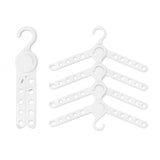 50X Plus Hanger Multiple Clothes Rack Organizer Foldable 10 Holes WHITE V274-GM-CLHANG-NS20-WH