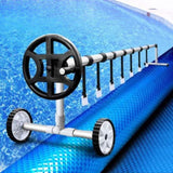 Aquabuddy Pool Cover 500 Micron 10x4m Blue Swimming Pool Solar Blanket 4m Roller PC-100X40-L-BL-40ROL