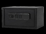 Levede Fireproof Safe Box with LED Light Alarm USB Steel for Home Use Black SAFE1008-AU
