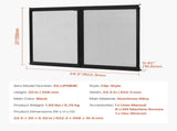 RV Screen Door Protector, 622.3 x 508 mm Door Grille, Easy to Install and Disassemble, Reinforced V952-KKSFCPMMLCH22B30VV0