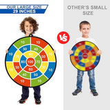 Dart Board for Kids,Darts Set Double-Sided Dart Board with Sticky Balls and Darts,Indoor Outdoor V1369-AZ3-W-21513