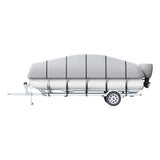 Pontoon Boat Cover 800D Waterproof Trailerable 19-20 ft with Storage Bag V952-FQCZX800D192KHIYZV0