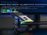 YU8 Dynamic Microphone, XLR/Type-C Dual Mode, Built-in HiFi Sound Card, 48kHz HD Sampling, RGB V1232-ZMMKF-001