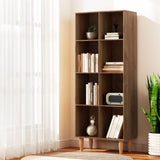 Artiss Bookshelf Bookcase 4 Tiers LEOR Walnut FURNI-Q-BSHELF-05-WD