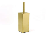 Brushed Gold Modern Stainless Steel Square Toilet Brush Wall Mounted Holder Cup V1233-T87023BG
