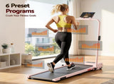 Everfit 3 in 1 Walking Pad Treadmill 12% Incline Under Desk Treadmills for Home Gym With 38cm Wide TMILL-380H-2INC-PK