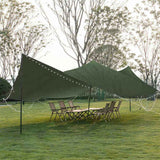 Polyester Canvas Tarp Tarpaulin Sun 3x3 Meter UM2009-3X3M-GN