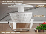 Grey Manual Salad Spinner with Pressurized System - Efficient & Quick Vegetables Drying, Multiple V888-ELOSUNG15912