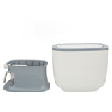 Household Rice Dispenser Large Capacity Automatic Rebound Food Grain Storage Container with Cup Grey V1294-YM0716-3118220094012